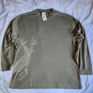 AFTCO Al Agnew Deer Hunting Outdoors Nature Green 2XL Long Sleeve Graphic TShirt